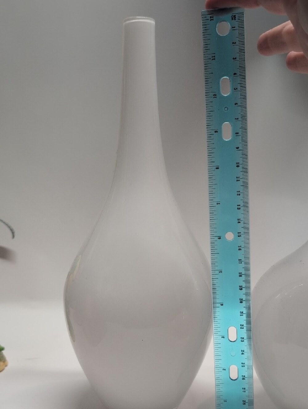IKEA White Gloss Glass Vase Trio - Picture 5 of 8